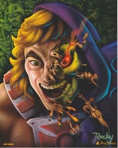 He-Man Masters of the Universe Fan Art print signed by Artist Rocky Davies limited to 2000 (number 491)