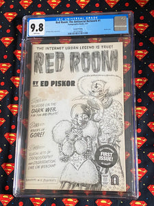 CGC 9.8 - Red Room  #1 - 2nd Print Sketch Variant - Ed Piskor - Fantagraphic