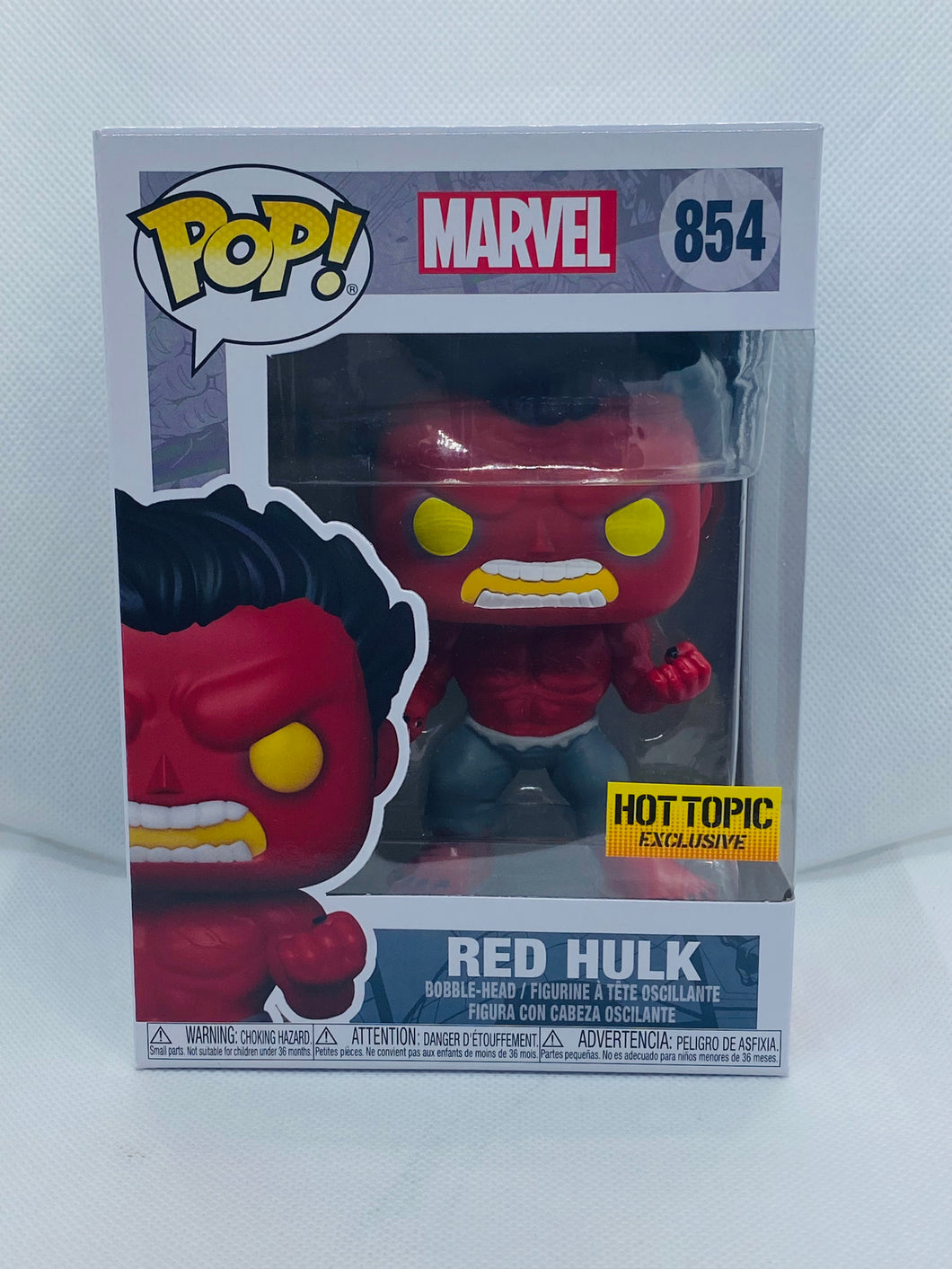 Red Hulk 854 Marvel Hot Topic Exclusive Funko Pop