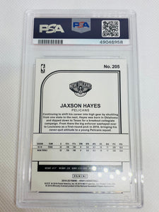 Graded Trading Card - 2019-20 PANINI HOOPS #205 JAXSON HAYES RC ROOKIE CARD PSA 8