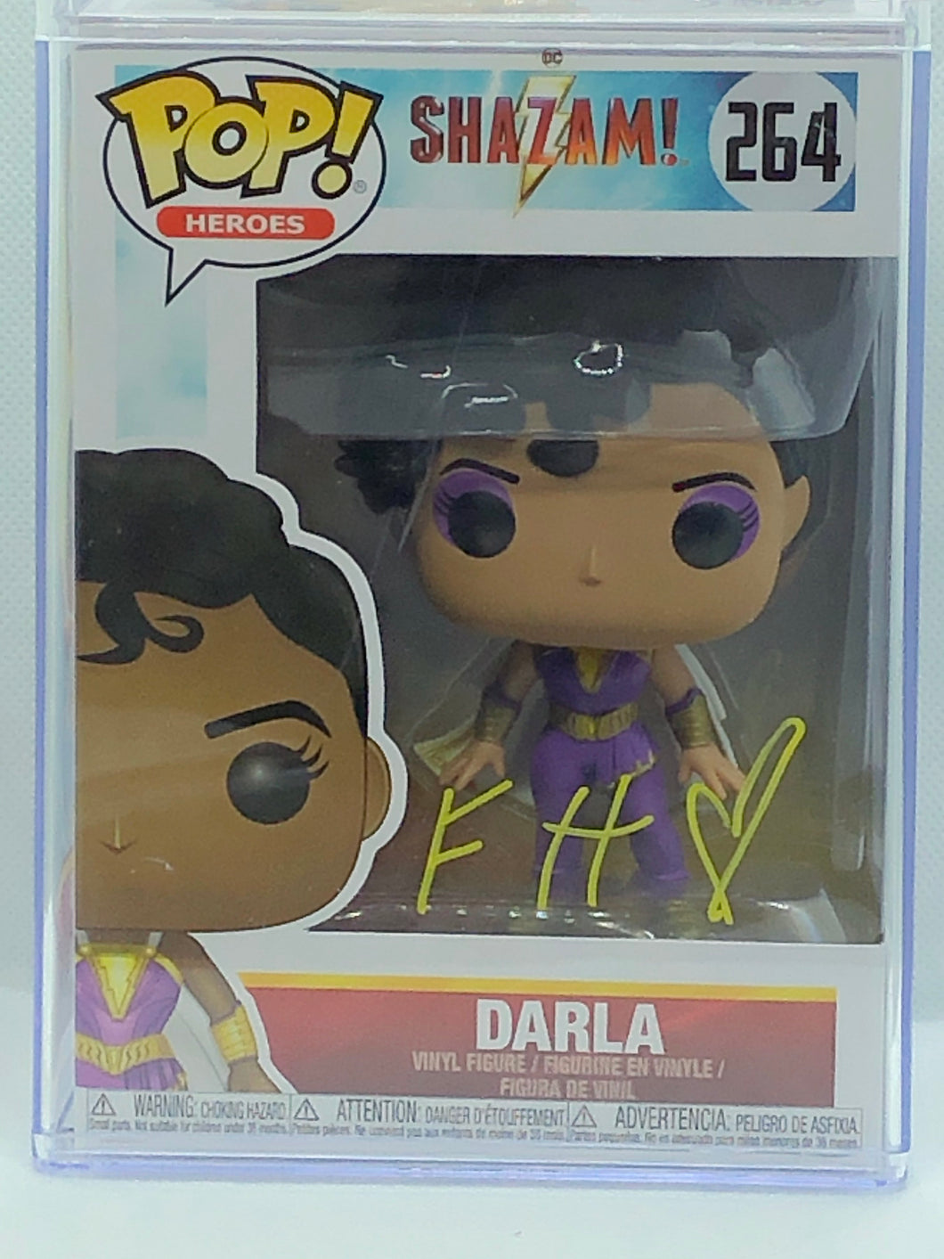 Darla (264) Shazam Funko Pop signed by Faithe Herman