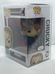 Chucky 1249 Bride of Chucky Funko Pop signed by Ed Gale