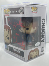 Load image into Gallery viewer, Chucky 1249 Bride of Chucky Funko Pop signed by Ed Gale the actor who played Chucky
