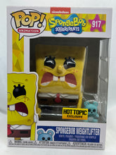 Load image into Gallery viewer, Spongebob weightlifter 917 Hot Topic Exclusive Funko Pop
