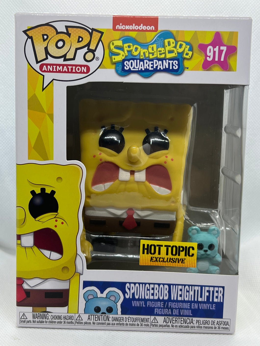 Spongebob weightlifter 917 Hot Topic Exclusive Funko Pop