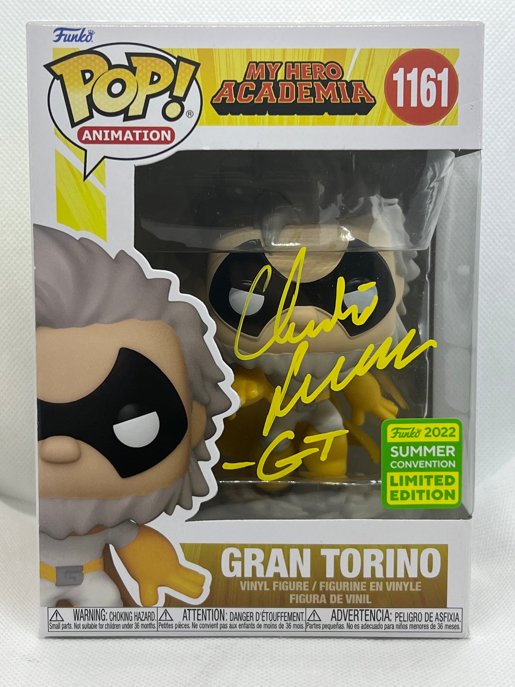 Gran Torino 1161 My Hero Academia 2022 Summer Convention Exclusive Funko Pop signed by Charles Campbell