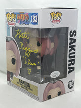 Load image into Gallery viewer, Sakura 183 Naruto Shippuden Funko Pop signed by Kate Higgins
