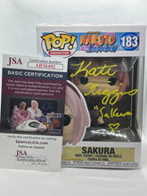 Load image into Gallery viewer, Sakura 183 Naruto Shippuden Funko Pop signed by Kate Higgins
