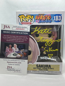 Sakura 183 Naruto Shippuden Funko Pop signed by Kate Higgins