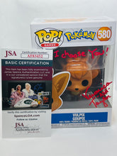 Load image into Gallery viewer, Vulpix 580  Pokemon signed by Veronica Taylor with quote
