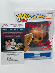 Vulpix 580  Pokemon signed by Veronica Taylor with quote