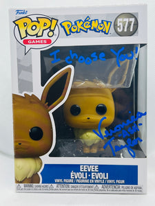 Eevee 577  Pokemon signed by Veronica Taylor with quote