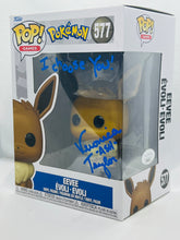 Load image into Gallery viewer, Eevee 577  Pokemon signed by Veronica Taylor with quote
