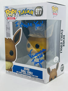 Eevee 577  Pokemon signed by Veronica Taylor with quote