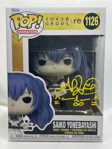 Saiko Yonebayashi 1126 Tokyo Ghoul Funko Pop signed by Sarah Wiedenheft