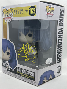 Saiko Yonebayashi 1126 Tokyo Ghoul Funko Pop signed by Sarah Wiedenheft