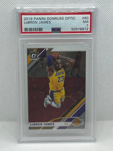 2019-20 Panini Donruss Optic Lebron James PSA 7 #60 Lakers