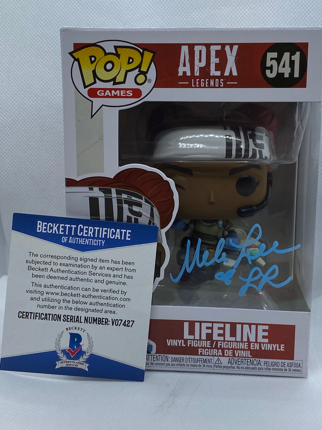 Lifeline - Apex Legends 541 Funko pop signed by Mela Lee