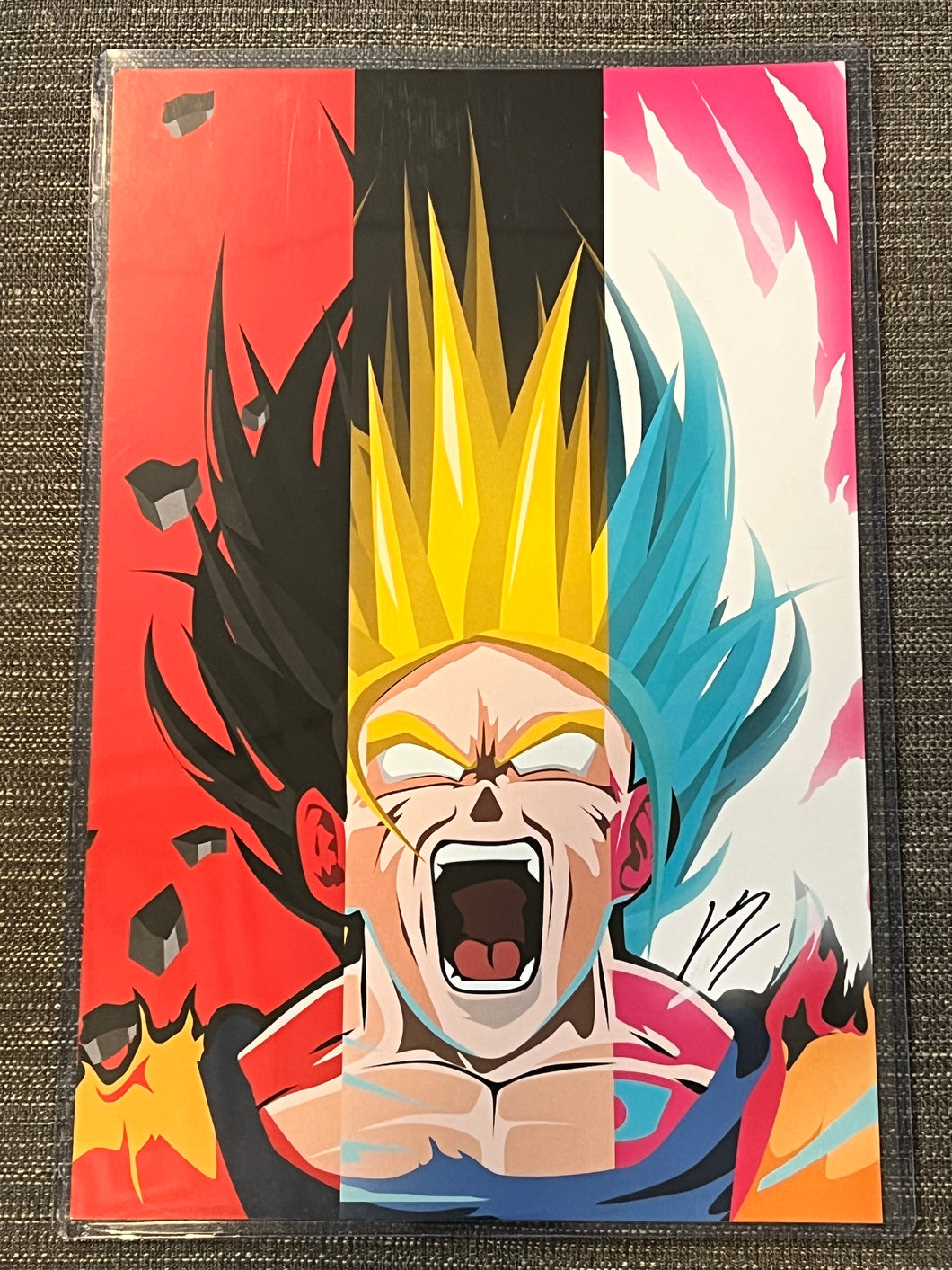 Super Saiyan Goku  11x17 Art Print signed by Bosslogic