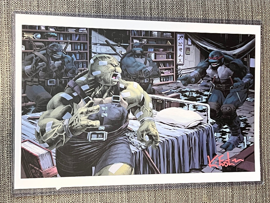 TMNT 11x17 Art Print signed by Kevin Eastman