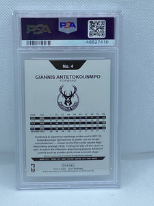 2018 PANINI HOOPS 4 GIANNIS ANTETOKOUNMPO BUCKS PSA 9