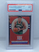 Load image into Gallery viewer, 2019 Panini Chronicles Giannis Antetokounmpo #559 PSA 9
