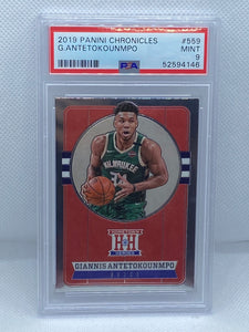 2019 Panini Chronicles Giannis Antetokounmpo #559 PSA 9