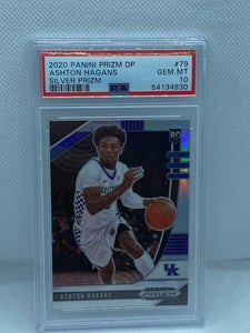 2020-21 Prizm DP Ashton Hagans Silver Prizm RC PSA 10 Rookie