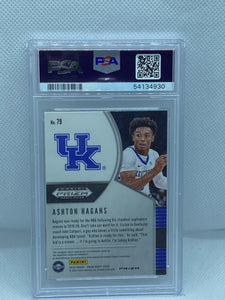 2020-21 Prizm DP Ashton Hagans Silver Prizm RC PSA 10 Rookie