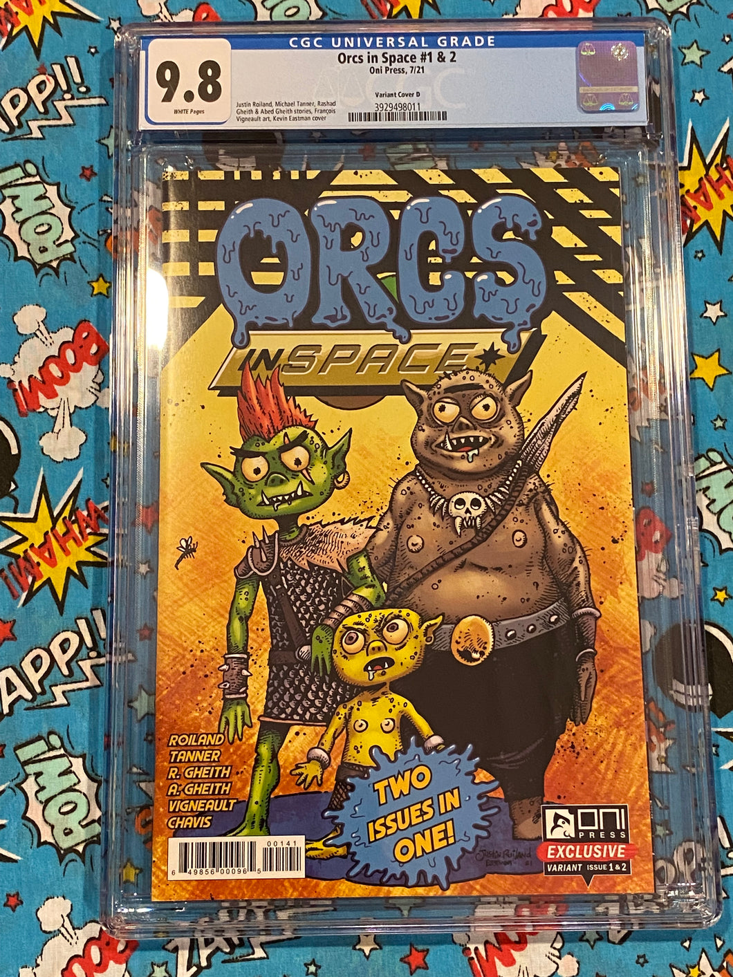CGC 9.8 - ORCS In Space#1 #2 - Convention Exclusive - Justin Roiland Story Kevin Eastman Art