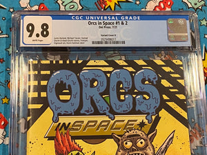 CGC 9.8 - ORCS In Space#1 #2 - Convention Exclusive - Justin Roiland Story Kevin Eastman Art