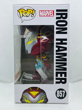 Load image into Gallery viewer, Iron Hammer 857 Infinity Warps GITD Target Exclusive Funko Pop
