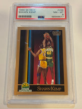 Load image into Gallery viewer, 1990-91 Skybox Shawn Kemp Card #268 PSA 8 NM-MT Rookie RC Seattle
