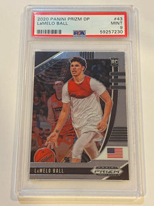 2020 Panini Prizm DP #43 LaMelo Ball USA RC Rookie PSA 9 MINT (ROTY)