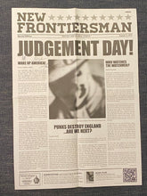 Load image into Gallery viewer, New Frontiersman Newspaper (Before Watchmen) – Promotional paper signed by Amanda Conner, Adam Hughes &amp; J G Jones.
