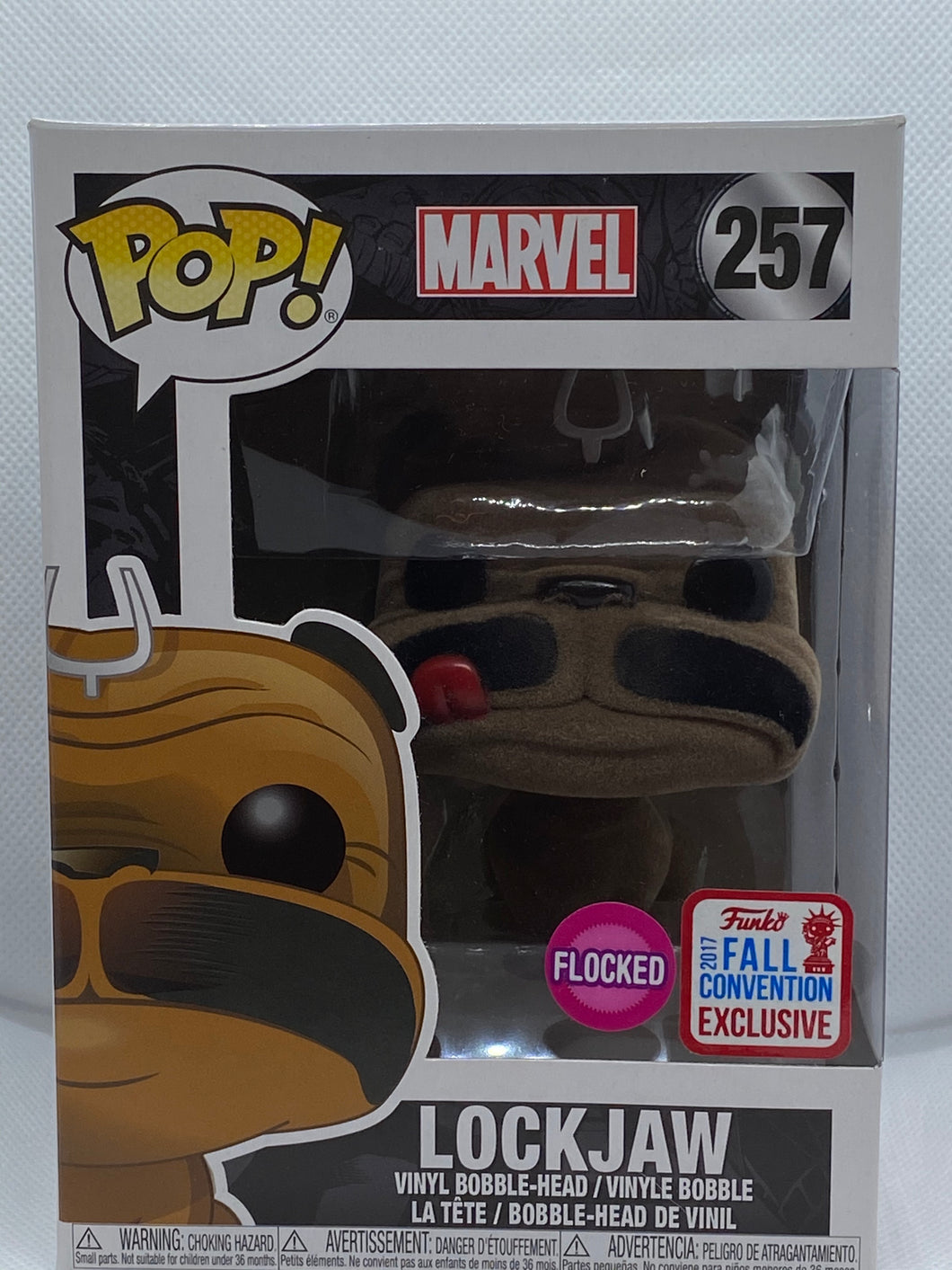 Lockjaw Flocked Fall Convention 2017 Exclusive Funko Pop