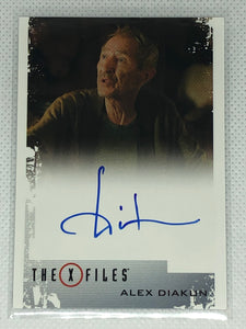 X Files - Alex Diakun signed trading card