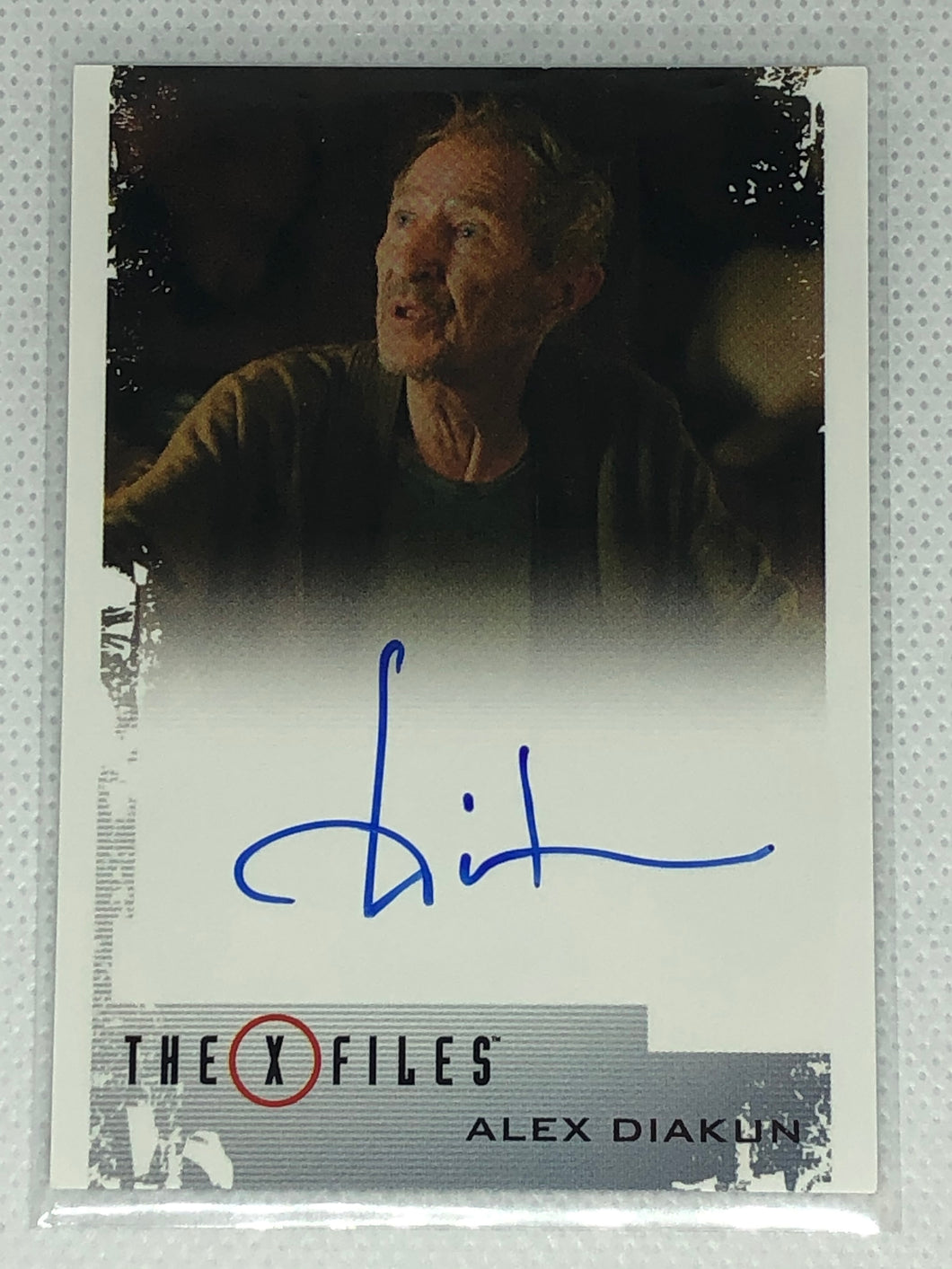 X Files - Alex Diakun signed trading card
