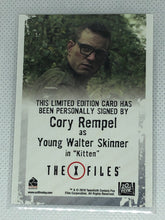 Load image into Gallery viewer, X Files - Cory Rempel (Young Walter Skinner) signed trading card
