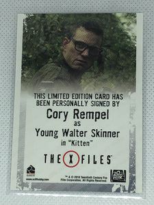 X Files - Cory Rempel (Young Walter Skinner) signed trading card
