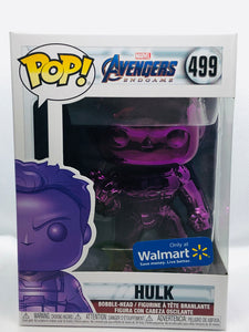 Hulk (Purple Chrome) 499 Avengers Endgame Funko Pop Walmart Exclusive