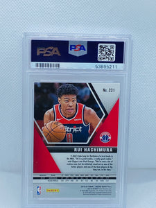 2019 Panini Mosaic Rui Hachimura RC PSA 9 Mint #231 Rookie