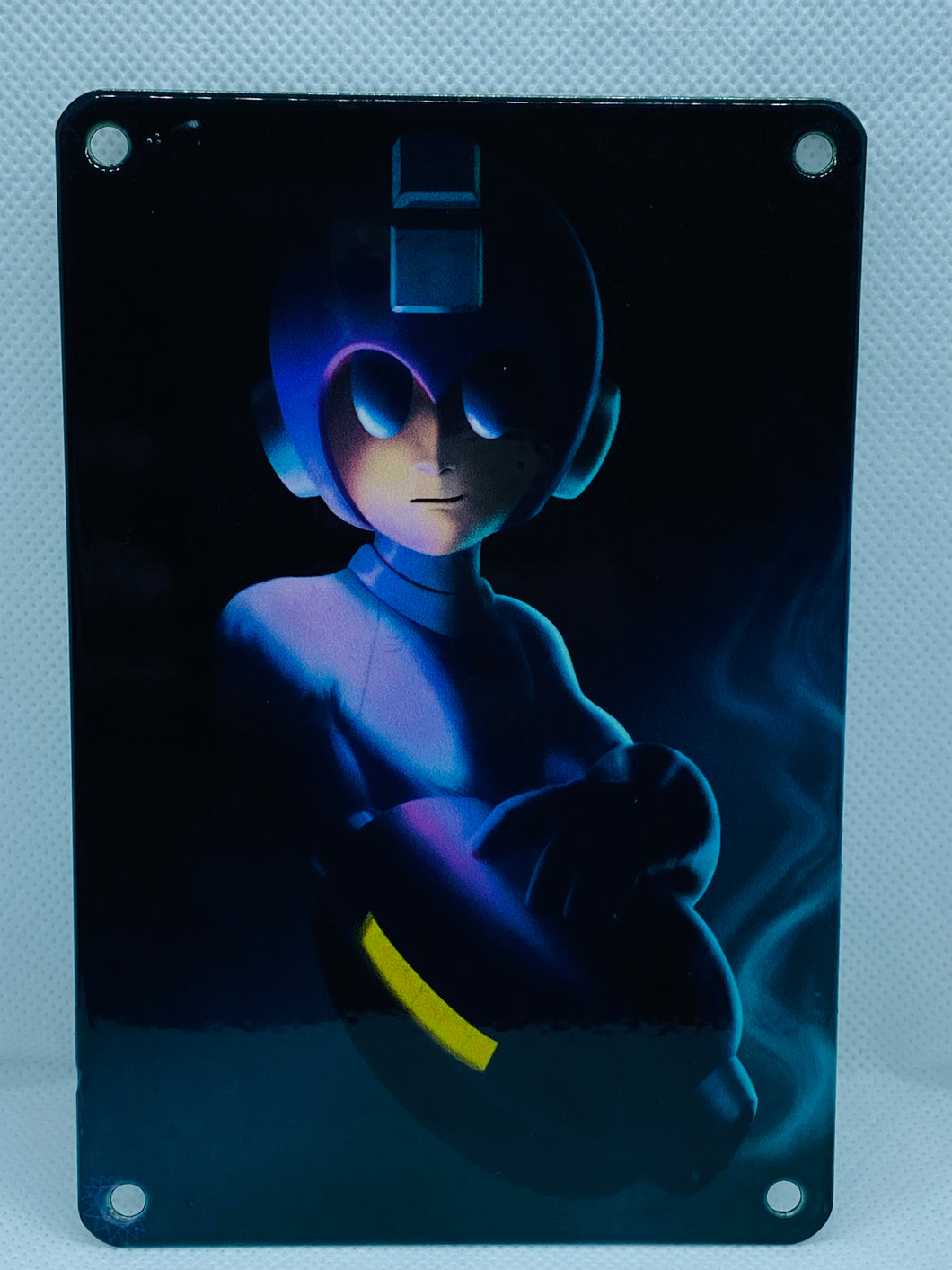 Mega Man Art Print on 4x6 Metal plate