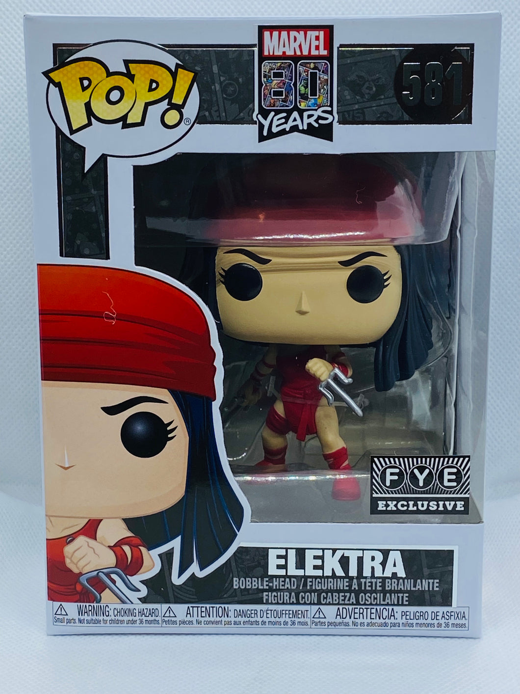 Elektra 581 Marvel 80 Years FYE Exclusive Funko Pop (1)