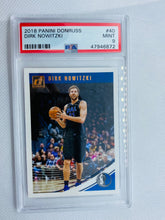 Load image into Gallery viewer, Dirk Nowitzki 2018 Panini Donruss #40 Graded PSA Mint 9 Dallas Mavericks
