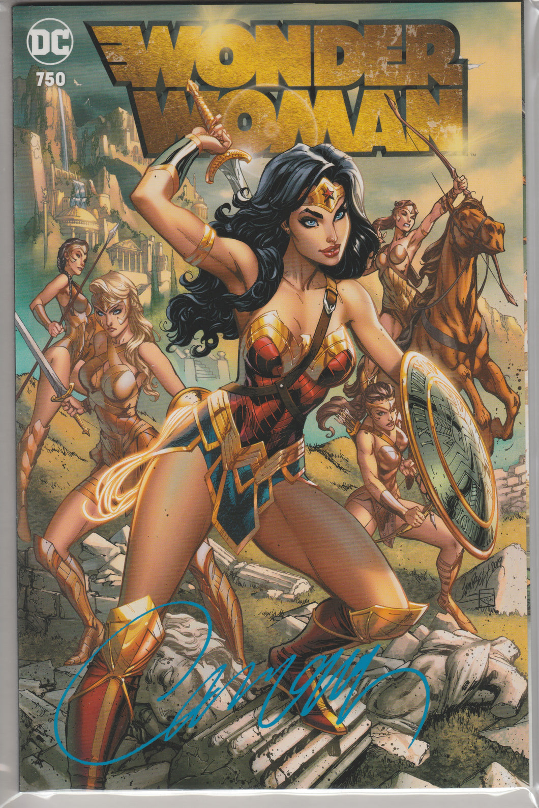 Wonder Woman 750 signed by J Scott Campbell