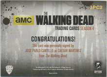 Load image into Gallery viewer, Jose Pablo Cantillo as Caesar Martinez in the Walking Dead signed trading card 2
