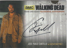 Load image into Gallery viewer, Jose Pablo Cantillo as Caesar Martinez in the Walking Dead signed trading card 2

