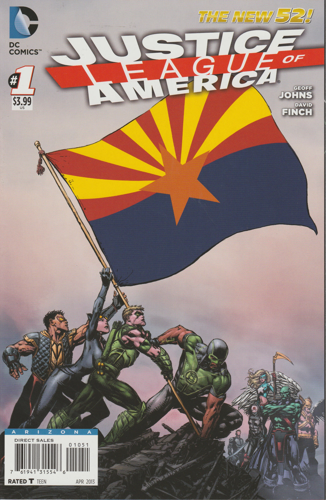 Justice League of America #1 (Arizona Flag variant)