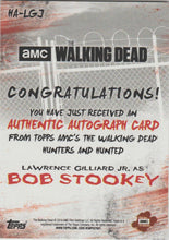 Load image into Gallery viewer, Lawrence Gilliard Jr as Bob Stookey in The Walking Dead signed trading card

